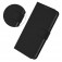 Soft-Touch PU Leather + TPU Wallet Stand Case with Lanyard for iPhone 17 Pro Max - Black