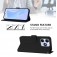 Soft-Touch PU Leather + TPU Wallet Stand Case with Lanyard for iPhone 17 Pro Max - Black
