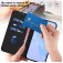 Soft-Touch PU Leather + TPU Wallet Stand Case with Lanyard for iPhone 17 Pro Max - Black