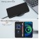 Soft-Touch PU Leather + TPU Wallet Stand Case with Lanyard for iPhone 17 Pro Max - Black