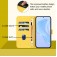 Soft-Touch PU Leather + TPU Wallet Stand Case with Lanyard for iPhone 17 Pro Max - Lemon Yellow