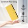 Soft-Touch PU Leather + TPU Wallet Stand Case with Lanyard for iPhone 17 Pro Max - Lemon Yellow