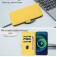 Soft-Touch PU Leather + TPU Wallet Stand Case with Lanyard for iPhone 17 Pro Max - Lemon Yellow