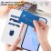 Soft-Touch PU Leather + TPU Wallet Stand Case with Lanyard for iPhone 17 Pro Max - White