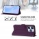 Soft-Touch PU Leather + TPU Wallet Stand Case with Lanyard for iPhone 17 Pro Max - Violet