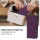 Soft-Touch PU Leather + TPU Wallet Stand Case with Lanyard for iPhone 17 Pro Max - Violet