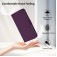 Soft-Touch PU Leather + TPU Wallet Stand Case with Lanyard for iPhone 17 Pro Max - Violet