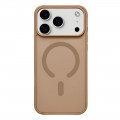 Soft-Touch Frosted Acrylic + TPU MagSafe-Compatible Case for iPhone 17 Pro Max - Desert Gold