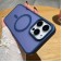 Soft-Touch Frosted Acrylic + TPU MagSafe-Compatible Case for iPhone 17 Pro Max - Dark Blue