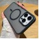 Soft-Touch Frosted Acrylic + TPU MagSafe-Compatible Case for iPhone 17 Pro Max - Black