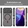 Frosted TPU + PC Hybrid MagSafe-Compatible Case for iPhone 17 Pro Max - Black