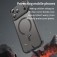 Frosted TPU + PC Hybrid MagSafe-Compatible Case for iPhone 17 Pro Max - Black