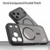Frosted TPU + PC Hybrid MagSafe-Compatible Case for iPhone 17 Pro Max - Black