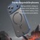 Frosted TPU + PC Hybrid MagSafe-Compatible Case for iPhone 17 Pro Max - Blue