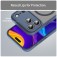 Frosted TPU + PC Hybrid MagSafe-Compatible Case for iPhone 17 Pro Max - Blue