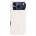 Liquid Silicone MagSafe-Compatible Full-Coverage Case with Large Camera Opening for iPhone 17 Pro Max - Antique White