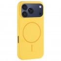 Liquid Silicone MagSafe-Compatible Full-Coverage Case with Large Camera Opening for iPhone 17 Pro Max - Creamy