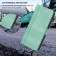 Retro PU Leather + TPU Wallet Stand Case with Buckle & Wrist Strap for iPhone 17 Pro Max - Mint Green