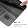 Retro PU Leather + TPU Wallet Stand Case with Buckle & Wrist Strap for iPhone 17 Pro Max - Black