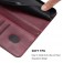 Retro PU Leather + TPU Wallet Stand Case with Buckle & Wrist Strap for iPhone 17 Pro Max - Wine Red