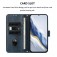 Retro PU Leather + TPU Wallet Stand Case with Buckle & Wrist Strap for iPhone 17 Pro Max - Dark Blue