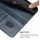 Retro PU Leather + TPU Wallet Stand Case with Buckle & Wrist Strap for iPhone 17 Pro Max - Dark Blue