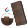 Retro PU Leather + TPU Wallet Stand Case with Buckle & Wrist Strap for iPhone 17 Pro Max - Brown