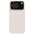 Solid-Color Silicone Case for iPhone 17 Pro Max - Cheese White