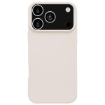 Solid-Color Silicone Case for iPhone 17 Pro Max - Cheese White