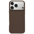 Solid-Color Silicone Case for iPhone 17 Pro Max - Brown