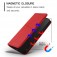 Frosted PU Leather + TPU Wallet Case with Stand & Magnetic Closure for iPhone 17 Pro Max - Red
