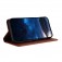 Frosted PU Leather + TPU Wallet Case with Stand & Magnetic Closure for iPhone 17 Pro Max - Coffee Color