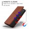 Frosted PU Leather + TPU Wallet Case with Stand & Magnetic Closure for iPhone 17 Pro Max - Coffee Color