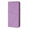 Frosted PU Leather + TPU Wallet Case with Stand & Magnetic Closure for iPhone 17 Pro Max - Light Purple