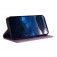 Frosted PU Leather + TPU Wallet Case with Stand & Magnetic Closure for iPhone 17 Pro Max - Light Purple