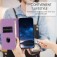 Frosted PU Leather + TPU Wallet Case with Stand & Magnetic Closure for iPhone 17 Pro Max - Light Purple