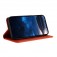 Frosted PU Leather + TPU Wallet Case with Stand & Magnetic Closure for iPhone 17 Pro Max - Orange