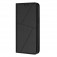 Frosted PU Leather + TPU Wallet Case with Stand & Magnetic Closure for iPhone 17 Pro Max - Black