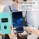 Frosted PU Leather + TPU Wallet Case with Stand & Magnetic Closure for iPhone 17 Pro Max - Light Blue