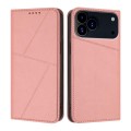 Frosted PU Leather + TPU Wallet Case with Stand & Magnetic Closure for iPhone 17 Pro Max - Pink