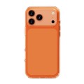 Transparent Orange Shockproof Case for iPhone 17 Pro Max