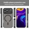 Translucent Frosted PC + TPU Hybrid MagSafe-Compatible Case for iPhone 17 Pro Max - Translucent Black