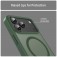 Translucent Frosted PC + TPU Hybrid MagSafe-Compatible Case for iPhone 17 Pro Max - Olive Green