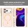 Translucent Frosted PC + TPU Hybrid MagSafe-Compatible Case for iPhone 17 Pro Max - Rouge Powder