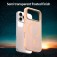 Translucent Frosted PC + TPU Hybrid MagSafe-Compatible Case for iPhone 17 Pro Max - Rouge Powder