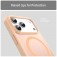 Translucent Frosted PC + TPU Hybrid MagSafe-Compatible Case for iPhone 17 Pro Max - Rouge Powder