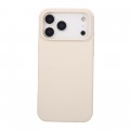 Soft-Touch Liquid Silicone Case for iPhone 17 Pro Max - Antique White