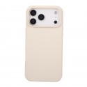 Soft-Touch Liquid Silicone Case for iPhone 17 Pro Max - Antique White