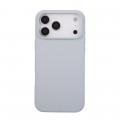 Soft-Touch Liquid Silicone Case for iPhone 17 Pro Max - Blue Grey