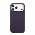 Soft-Touch Liquid Silicone Case for iPhone 17 Pro Max - Berry Purple